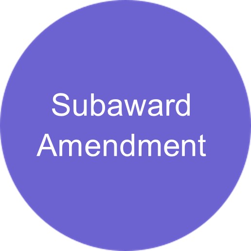 Subaward Amendment